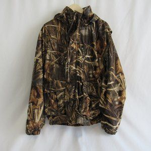 Remington - Men's Mossy Oak Camo Brown Hooded Hunting Jacket Size L.